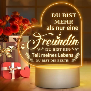 Winzwon Beste Freundin Geschenke, Geschenk Für Sie, Valentinstag Deko Nachtlicht - Bild 1 von 12