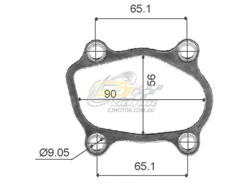 PARA Nissan E15 1.5L, CD20/LD20 2.0L Junta de salida de turbina (multicapa) Foto 1 de 1