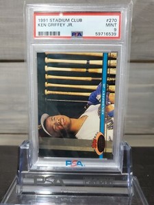 1991 Stadium Club #270 Ken Griffey Jr PSA 9 Mint (BRAND NEW SLAB!)