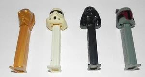 Pez Star Wars dispensers Lot of 4 Darth Vader/Storm Trooper/C3PO/Boba Fett EUC - Picture 1 of 6