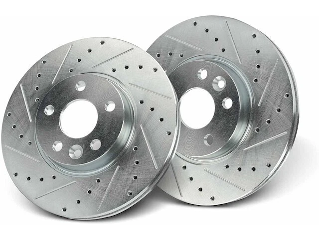 18QY43D Front Brake Rotor Set Fits 2012-2018 Land Rover Range Rover Evoque - Imagem 1 de 1