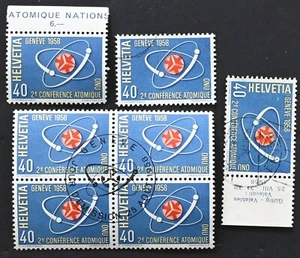 Schweiz 1958 Die zweite Atomkonferenz, Konferenz Atomique Geneve 281121 - Bild 1 von 2