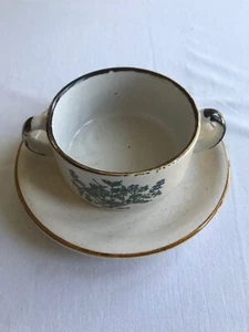 Suppenschale "Mentha piperita" mit Unterteller | soup bowl "Mentha piperita" - Bild 1 von 7