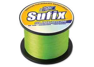 Sufix Superior Monofilament Fishing Line, 100 Lb., 2405 Yds, Hi-Vis Yellow | A1 - Picture 1 of 1