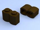 25 X Lego Dark Brown Brick, Modified 1 X 2 Log 30136 New Original Lego Us1