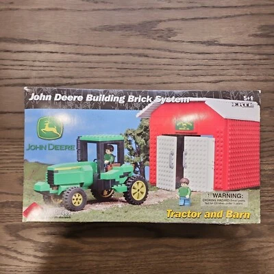 ERTL John Deere TRACTOR AND BARN Building Brick System New Sealed  - Image 1 of 4