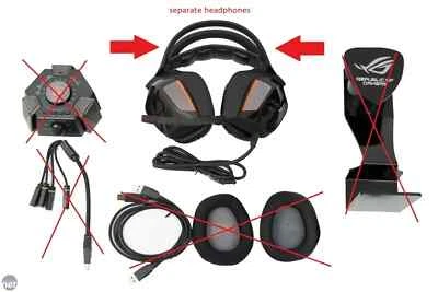 ASUS ROG Centurion True 7.1- separate headphones *scratched* - Immagine 1 di 3
