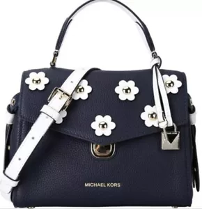 Neu ohne etikett! Michael Kors Bristol Umhängetasche mit Blumenmuster Applikation Top Griff - Bild 1 von 12