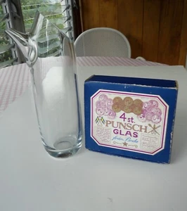 Decanter cocktail 5 MCM moderno Kosta Boda Svezia vetro Lindstrand 1523 4 tazze - Foto 1 di 11