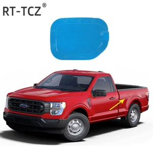 Cubierta de tapa del tanque de gasolina azul claro para relleno de combustible para accesorios Ford F150 2021-22 - Imagen 1 de 8