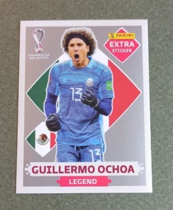 Guillermo Ochoa Legend Silver Extra Sticker PANINI FIFA World Cup Qatar 2022 - Picture 1 of 3