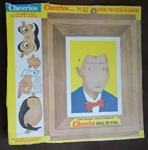 um 1949 Jerry Colonna CHEERIOS Müslischachtel Tafel HALL OF FUN berühmter Komiker - Bild 1 von 2