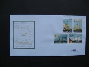 NETHERLANDS ANTILLES, cover FDC 2001, Ships sailships - Picture 1 of 1