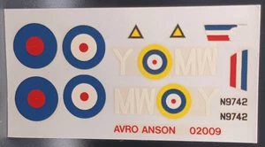 Airfix | N. 02009 | Decalcomanie Avro Anson I 1:72 - Foto 1 di 1