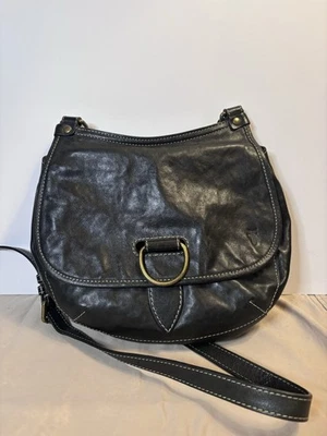 Bolso Bandolera Frye Lucy Cuero Sillín Hecho en India Foto 1 de 4