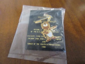 Pin SEOUL 1988 Olympia Rhythmische Sportgymnastik Hodori mascot Olympics - Bild 1 von 2