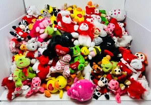 NEU 206-TEILIGES SET STOFFTIERE HERZ LIEBE PLÜSCH VALENTINSTAG HOCHZEIT MERCH - Bild 1 von 18