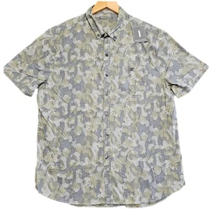 Michael Bastian Seahorse Paisley Button Up Shirt Mens Short Sleeve MSRP$128 NWT - Picture 1 of 17