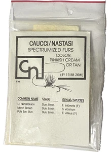 Dubbing by Caucci/Nastasi Spectrum Fur Pinkish Cream - Picture 1 of 3