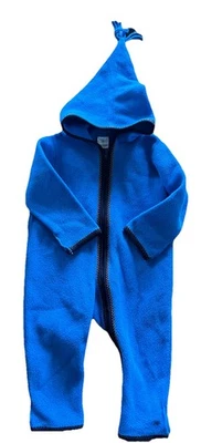 Hanna Andersson Infants Fleece One Piece Double Zip Hooded Suit Size 80 (18-24M) - Image 1 of 4