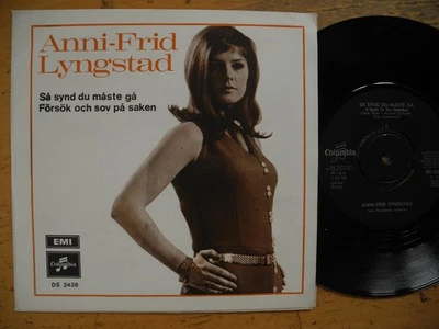 ANNI-FRID LYNGSTAD Så synd du måste gå 45 7" single 1969 Sweden EX - Image 1 of 2