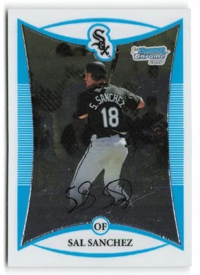 2008 Bowman #BCP83 Sal Sanchez Chrome Prospects Chicago White Sox - Image 1 of 2