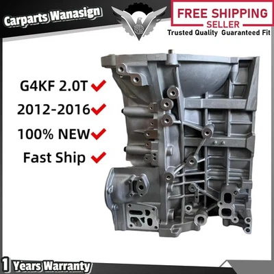 Motor de bloque corto para Hyundai Creta Genesis Kia Forte G4KF 2,0 L 2012-16 DOHC Foto 1 de 4