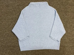 R Label Sweater Womens Large XL Wool Cashmere Blend Mock Neck Pullover Knit Cozy - Picture 1 of 7