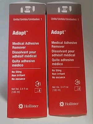 2 Hollister #7731 Adapt Medical Adhesive Remover 3.4 oz (100 ml) Exp.2028 - Image 1 of 2