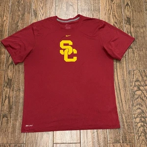 USC Trojans Mens Nike Dri-Fit Short Sleeve Performance T Shirt Size. Large - Picture 1 of 1