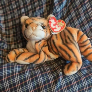 Vintage India Beanie Baby Tiger - Picture 1 of 5