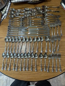 75 Piece Candace-Andrea Stainless by Reed & Barton Rebacraft Japan For 12 - Picture 1 of 6