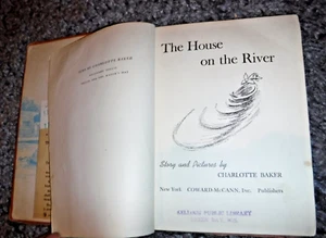 The House on the River  by Charlotte Baker VINTAGE 1948  Adventures BOOK - Picture 1 of 10