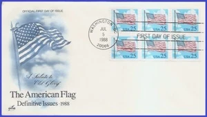 USA5 #2285c U/A ARTCRAFT FDC BKLT6  Flag & Clouds - Picture 1 of 1