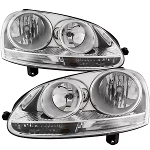 Headlights Halogen CAPA Left Right Pair Fits 2005-2010 Volkswagen Jetta Sedan - Picture 1 of 5