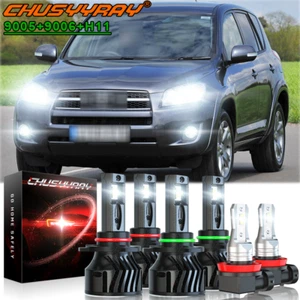 For Toyota RAV4 2006 2007 2008 2009-2012 LED Headlights High/Low Fog Light Bulbs - Picture 1 of 14