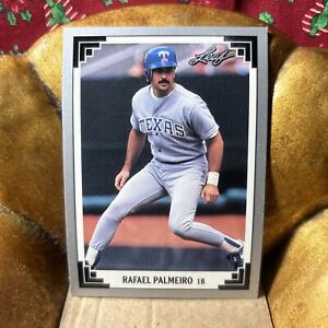 1991 Leaf Baseball Card Texas Rangers #347 Rafael Palmeiro