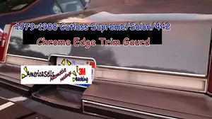 1979-1988 CUTLASS SUPREME SALON 442 CHROME TRUNK EDGE TRIM NEW - Picture 1 of 1