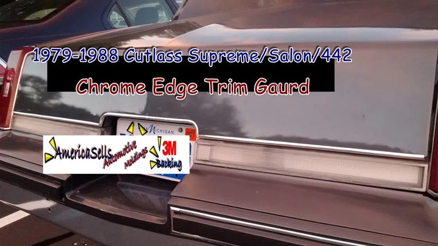 Cutlass Supreme Salon 442 1979-1988 borde maletero cromado moldura nuevo  Foto 1 de 1