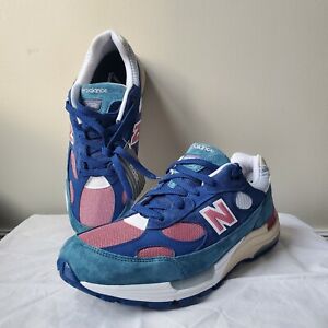 Size 11- New Balance Made in USA 992 'Tropical'/m992NT / Seersucker / damaged