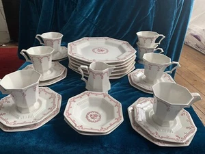 Rare Vintage Castletown Independence Ironstone Octagonal Dinner Service 26 Piece - Picture 1 of 22