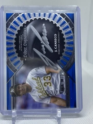 2023 Topps Five Star Jose Canseco Silver Signature Auto #/20 Oakland Athletics! - Image 1 of 3