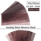 Sanding Sheet Abrasive Mesh Hook and Loop Hand Sander Screen Strips 70mm x 198mm