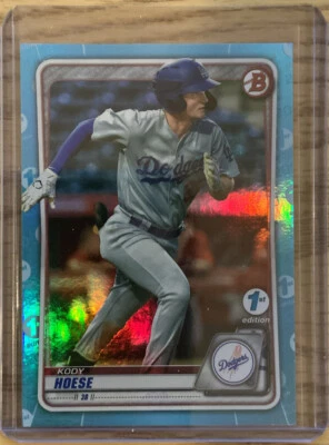 2020 Bowman Draft 1st Edition KODY HOESE Sky Blue Foil SP #BD-142 DODGERS - Image 1 of 2