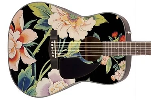 Guitar Skin Axe Wrap Re-skin Vinyl Jem 77FP Floral Acoustic Guitar Axe 774 - Picture 1 of 12