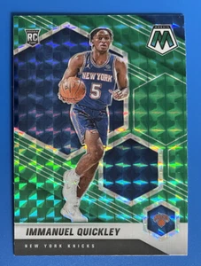 2020-21 Panini Mosaic Basketball RC #208 Green Prizm Immanuel Quickley Rookie - Picture 1 of 2