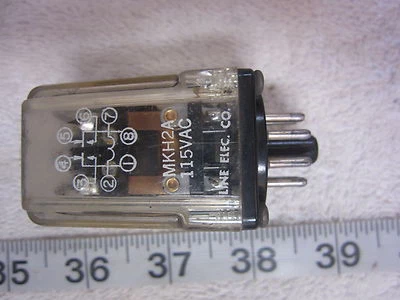 Line Electric MKH2A-AC115 8-Pin 115V Coil Relay, Used - Image 1 of 2