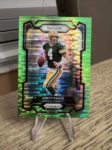 2023 Prizm Football Brett Favre Neon Green Pulsar Prizm #112 SP 🔥 - Picture 1 of 2
