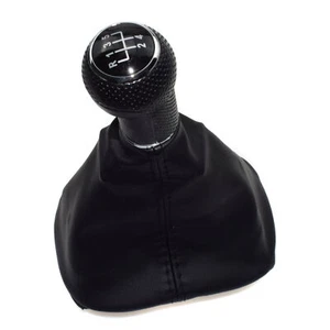 5-SPEED Shift Knob Shifter Gear Boot for 99-2005 VW Golf Bora Jetta GTi R32 MK4 - Picture 1 of 9