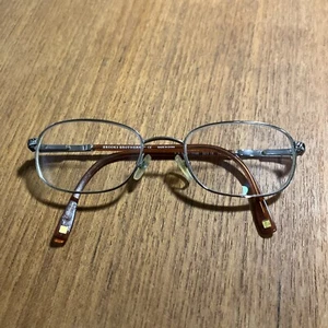 Brooks Brothers BB 363 1196 Eyeglasses Frames 50-19 140 Silver Brown Oval - Picture 1 of 7